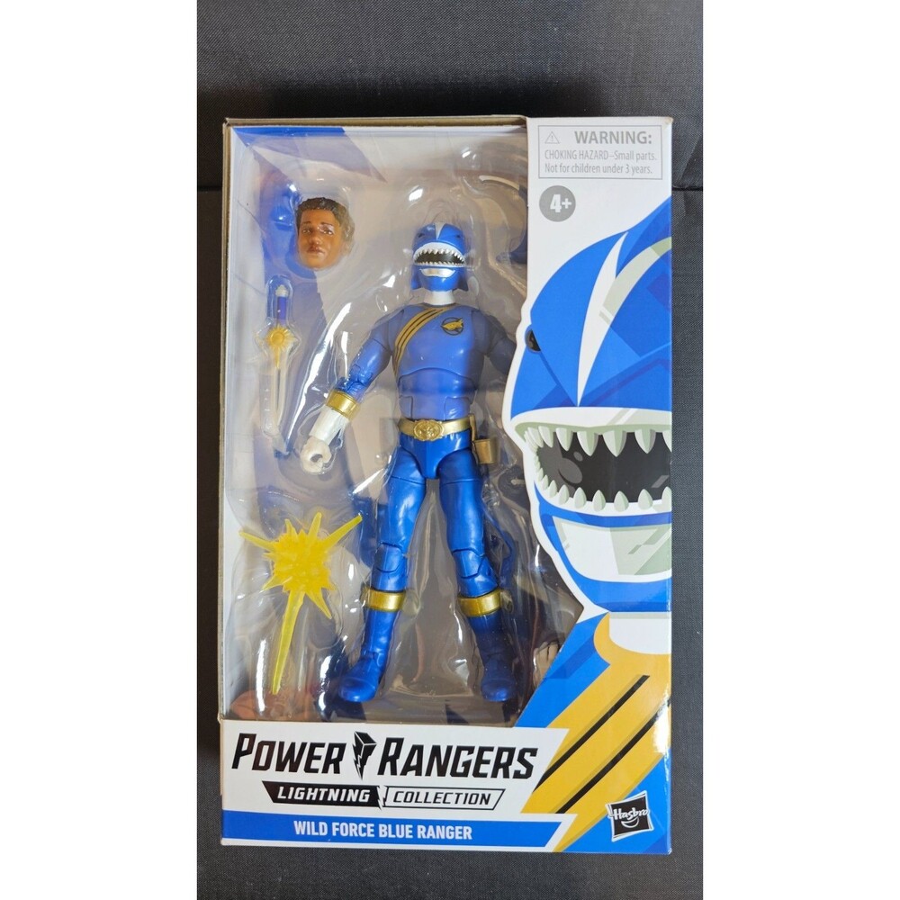 Wild Force Blue Ranger Power Rangers Lightning Collection Hasbro 6” Figure NIB